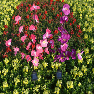 Sản Phẩm Mới <span class=keywords><strong>7</strong></span> Màu Thay Đổi Đèn Năng Lượng Mặt Trời Hoa Lan Hồ Điệp Đèn <span class=keywords><strong>Led</strong></span> Đèn Lồng Đèn Lồng Đầy Màu Sắc Đèn Cỏ - Product Image 4