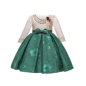 Детское дизайнерское платье; Детские платья; Одежда с длинными рукавами для дня рождения; M04