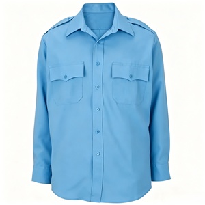 Suministro de fábrica personalizado táctico negro blanco gris azul marino uniforme guardia camisa de seguridad para hombres - Product Image 2