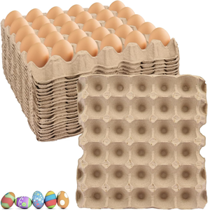 Venta al Por Mayor Bandeja Desechable Reciclable de Pulpa de Papel para 30 Huevos, Cartón de Embalaje, Contenedor de Almacenamiento para Huevos Frescos de Granja de Pollos - Product Image 6
