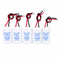 Condensateur de démarrage de moteur compact CBB61 1,5μF -- 6μF 450VAC (30x50mm) pour ventilateurs, ventilateurs de plafond, ventilateurs sur pied et petits moteurs