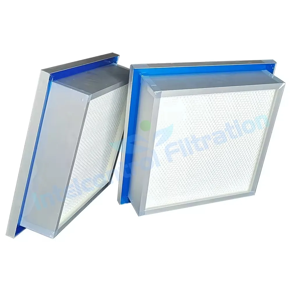 Hepa and ULPA H12 H13 H14 U15 Air Filter for Cleanrooms Synthetic paper mini pleat box filter
