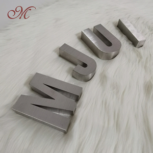 Señalización de letras de Metal cortadas con láser de acero inoxidable cepillado retroiluminado personalizado para empresas Mall Hospitales Park Publicidad al aire libre - Product Image 3