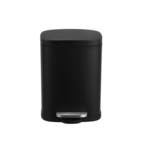 Poubelle à pédale rectangulaire en acier inoxydable de 5 L avec seau intérieur amovible, écologique, pour usage intérieur/extérieur, cuisine, salle de bain