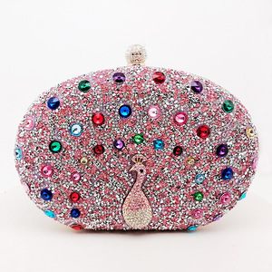 Pochette ornée de cristaux avec perles en strass, sac à main scintillant pour soirée, pochette exquise pour femme - Product Image 3