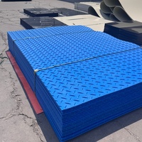 Mat de protection au sol modulaire en PE découpé pour plateforme de surface de charge lourde, équipement d'entretien de voies ferrées à grande vitesse
