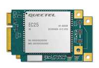 Quectel EC25 Mini PCIe 150Mbps Bandas globales MIMO GNSS -40 ℃ a 85 ℃-LTE Cat4 Mini PCIe de 2, 2, 2, 2, 1, 2, 2, 2, 2, 2, 2