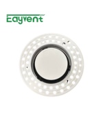 Grille de ventilation HVAC en plastique rond, antirouille, indéformable, moulée intégralement, pour projets de ventilation des bâtiments