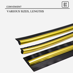 Оптовая продажа, аксессуары для дивана, самоклеящиеся встраиваемые пластиковые кромкооблицовочные ленты U-образной формы, украшения мебели из ПВХ, золотые обрезные полосы - Product Image 5