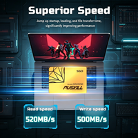 Unidad de Estado Sólido Interna PUSKILL SATA3 de 2.5'', 120GB, 128GB, 240GB, 256GB, 480GB, 512GB, 1TB, Alto Rendimiento, Nuevo Diseño