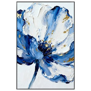 Modern Abstract Floral Oil Painting With Metal <b>Frame</b> For Living Room Sofa Background <b>Wall</b> Decor - Product Image 5