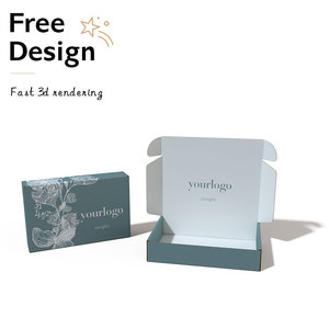 Custom Printed <strong>Red</strong> Rigid Shipping Gift <strong>Boxes</strong> with Embossing Recycled Materials Logo Free Sample for Socks Packaging - Product Image 1