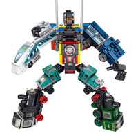 Camion transformable 8 en 1, modèle de jouet en plastique, figurine d'action, robot, voiture, train Thomas, bus, blocs de construction, cadeau pour les enfants garçons