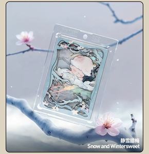 100% Original POMART Bolha Mart DIMOO Um Vento Lua Série Art Collection Card Tendência Blind Box Periferia - Product Image 6