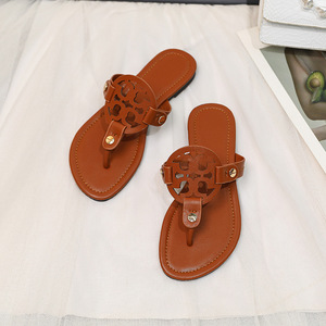 Ciabatte da Spiaggia in Pelle PU per <span class=keywords><strong>Donna</strong></span>, Nuovo Stile, Taglie Grandi, <span class=keywords><strong>Scarpe</strong></span> Estive Popolari, Sandali da Spiaggia in PU - Product Image 3