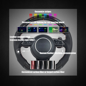 Accessori interni auto in fibra di carbonio e pelle volante per <span class=keywords><strong>Alfa</strong></span> <span class=keywords><strong>Romeo</strong></span> Giulia S Special LV - Product Image 6