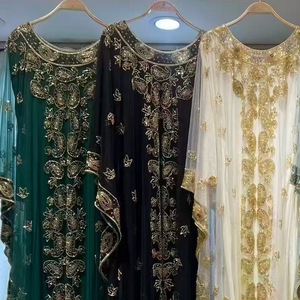 Abaya <span class=keywords><strong>de</strong></span> Lujo con Lentejuelas Bordadas para <span class=keywords><strong>Mujer</strong></span>, Elegante Vestido Kaftan Musulmán, Abaya Islámica Modesta <span class=keywords><strong>de</strong></span> Dubái, Vestido Formal <span class=keywords><strong>de</strong></span> Noche para Ramadán y Eid - Product Image 5