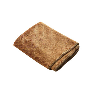 Absorbent Tea Towels Bamboo Fiber 36x25cm Square Kitchen Cleaning <b>Cloths</b> Yellow Brown Solid Color Fast Water Absorption - Product Image 5