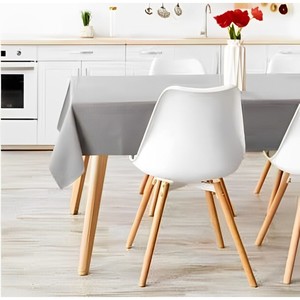 MANTO DE MESA DE ALGODÓN DE COLOR SÓLIDO CHOU LINE - ICE 140X185 CM - Product Image 1