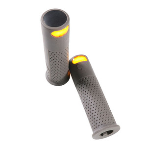 Empuñadura de manillar de <span class=keywords><strong>patinete</strong></span> RTS con luz de giro para <span class=keywords><strong>patinete</strong></span> eléctrico <span class=keywords><strong>Xiaomi</strong></span>, manillar de goma, <span class=keywords><strong>cubierta</strong></span> de silicona con luz de giro - Product Image 4