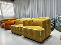 Muebles de Villa Personalizados y Diseñados a Medida, Sofá Seccional Modular de Tela