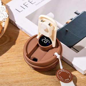 Mug de voyage isotherme à double paroi en acier inoxydable 304, écologique, intelligent, maintient au chaud pendant 6 à 12 heures - Product Image 6