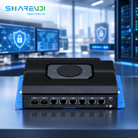 Mini PC Pare-feu I3 12e Génération 1215U 6C 8T avec 6 ports Ethernet Gigabit Intel I226V et 2 ports SFP+ 10 Gbit/s, double affichage pour la sécurité et la passerelle réseau