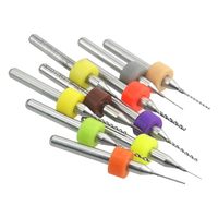 Jeu de micro-forets pour circuits imprimés RUIMENG, en carbure de tungstène, non revêtus, à tige droite, 0,1 mm à 1,0 mm, pour machines de gravure CNC