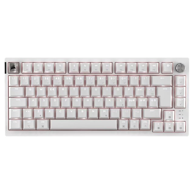 RGB computer keyboard K65 Plus Frost white CH 91D451E IT