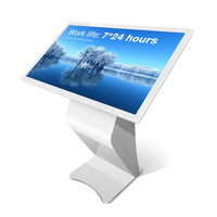 Kiosque PC interactif tout-en-un 32 43 55 pouces, écran tactile sur pied, affichage numérique pour ascenseurs, orientation, marketing et demandes d'informations