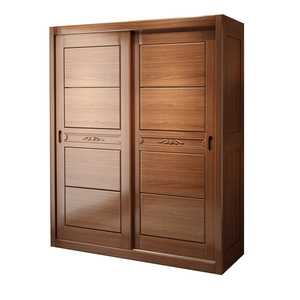 Hengke Furniture Solid Wood <b>Wardrobe</b> Sliding Door <b>Large</b> Capacity Bedroom Storage Cabinet Chinese Style Adult Furniture - Product Image 4