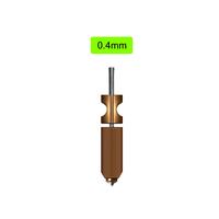 Pour buse FlashForge Ad5x HTR 550 ° Accessoires Ad5x à débit élevé 0,25 0,4 0,6 0,8 32 mm³/s, tête d'impression Ad5x à déconnexion rapide, durcie C