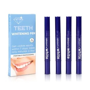 Cheap Wholesale Professional Teeth Whitening Pen PAP Peroxide Free Transparent 2ml Bleaching Gel Pen Refills Kit