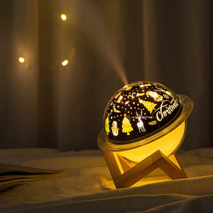 Humidificateur ultrasonique avec projecteur d'étoiles, lumière changeante de couleur, alimenté par USB, aromathérapie de table, cadeau pour étudiants, anniversaire - Product Image 4
