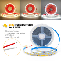 Tira de Luz LED Flexible 2835 de Alta Calidad al por Mayor de Fábrica, Iluminación Decorativa de Alto Lumen 12V/24V 60/120/240 LED para Interiores