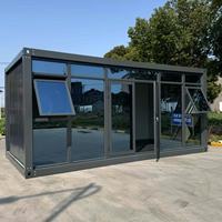 Maisons modulaires à bas prix, maisons mobiles préfabriquées de 20 pieds, maisons conteneurs en verre pour la Malaisie