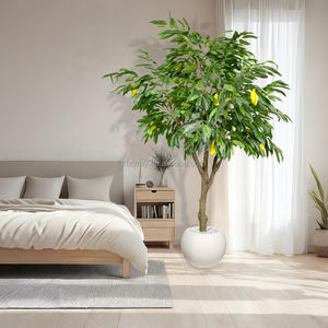 Bonsaï artificiel XY Mango Tree, décoration intérieure, certifié UV, feuilles vertes en PVC, modèle moderne fait main X-105, livraison rapide, directement <span class=keywords><strong>de</strong></span> l'usine - Product Image 1