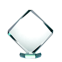 Trophée en cristal vierge de haute qualité Honor Wholesale, personnalisé avec logo 3D gravé au laser, style croix, pour décorations de fêtes, mariages et cadeaux