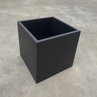 Jardinière carrée en acier Corten démontable, emballage plat, gain de place, modulaire, pour extérieur, pot de fleurs personnalisé