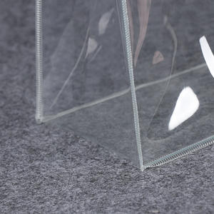 Sacs cadeaux en PVC transparent réutilisables, étanches, avec fermeture éclair, sacs en plastique bon marché, sacs de transport pour vêtements, vin, shopping, promotion, emballage de montres - Product Image 5