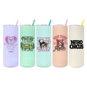 Venta al por mayor desde almacén en EE. UU.: Vasos de sublimación en blanco de 10oz, 20oz, 30oz, color macarrón mate, para sublimación - Product Image 3