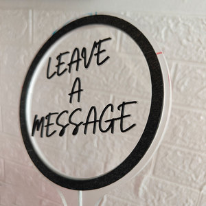 ป้ายไฟนีออนประดับโต๊ะงานแต่งงานแบบอิสระข้อความ RGB รูปทรงวงกลม - Product Image 6