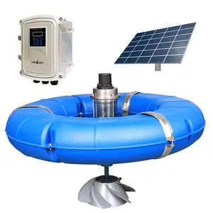 Splash Fish Pond Aireador Solar Fountain Floating Pond Surface Aerator Floats