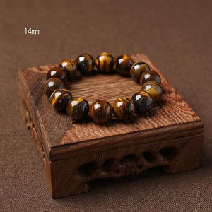 Bracelet en pierre naturelle avec breloque Pixiu en œil de tigre, Fengshui, perles, ST314 - Product Image 6