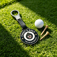 Tag Tas Golf Metalik Anti Gores Dengan Logo, Tag Tas Golf Menarik Perhatian, Terukir