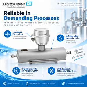 เครื่องวัดมวลคอริโอลิส Endress+hauser Proline Promass a 100 8a1b แบบ High Low Flow  วัสดุสแตนเลส สำหรับของเหลว/ก๊าซ ราคาประหยัด - Product Image 3