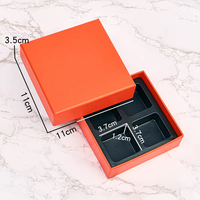 Boîte cadeau en carton rigide de luxe avec séparateurs, 4 compartiments, pour chocolats, bonbons, dattes, petite boîte à chocolat, personnalisable avec logo