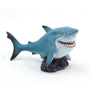 Usine En Gros <span class=keywords><strong>Aquarium</strong></span> Ornements Simulation <span class=keywords><strong>Requin</strong></span> Résine Ornements Petit Fish Tank Aménagement Paysager Clown Poisson - Product Image 1