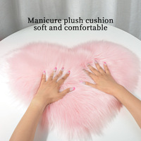 Tapis de présentation d'ongles en peluche multi-formes, inspiré des influenceurs et d'Instagram, pour accessoires photo et diffusions en direct de nail art