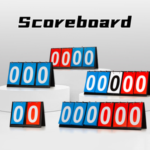 Tableau de score portable <span class=keywords><strong>Amazoo</strong></span> en PVC de haute qualité, idéal pour l'entraînement de basketball, marque Gaia Sport, rouge/bleu – Vente en gros - Product Image 2